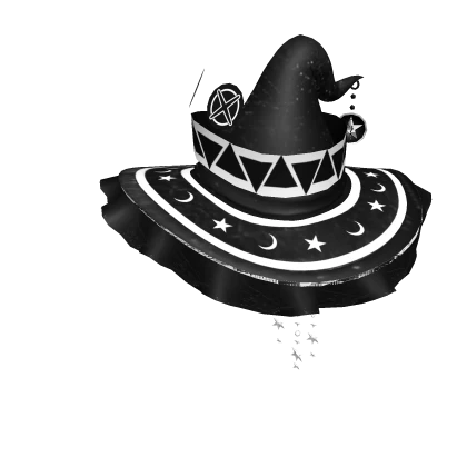 Black Enchanted Mindweaver Witch/Wizard Hat