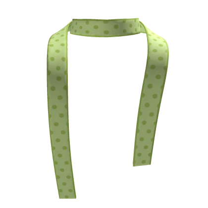 green polka dot scarf 3.0