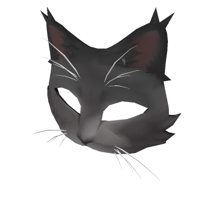 Grey Therian Cat Mask