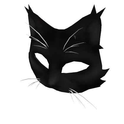 Black Therian Cat Mask