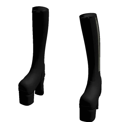 Black High Heels Boots