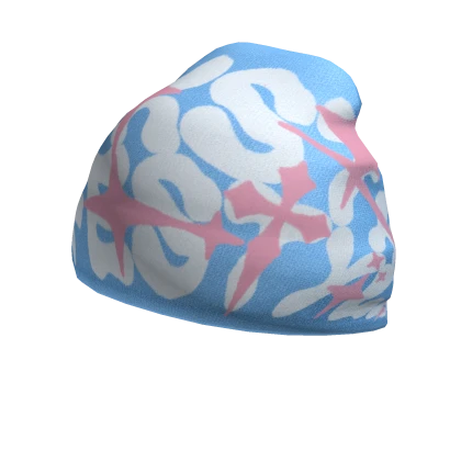 BLUE / PINK Y2K ROCKSTAR LYFESTYLE BEANIE