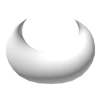 Chunky Crescent Horns (Industrial White)