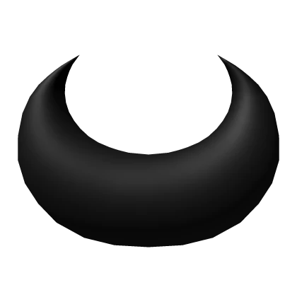Chunky Crescent Horns (Black)