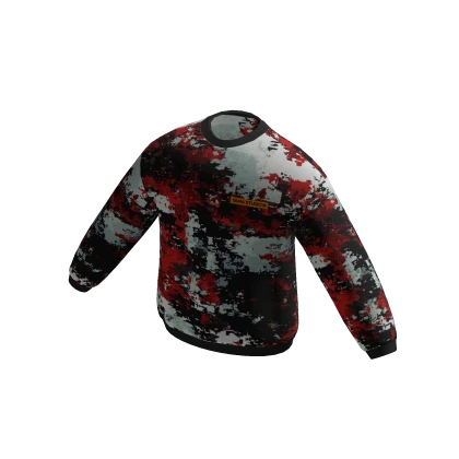 Red Camo Digi-Print Sweater