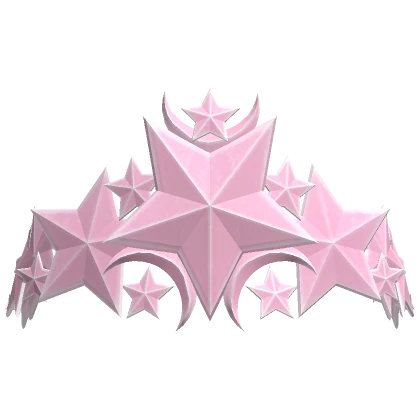 Pastel Pink Star Crown