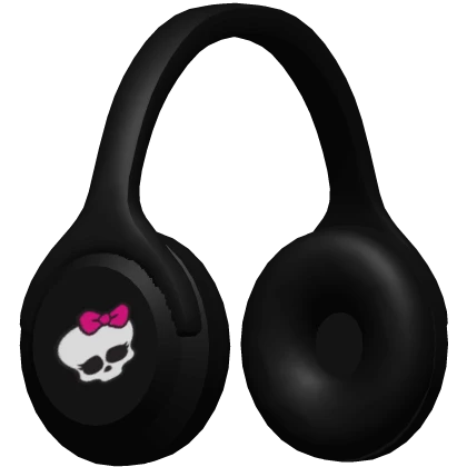 Monster high black headphones