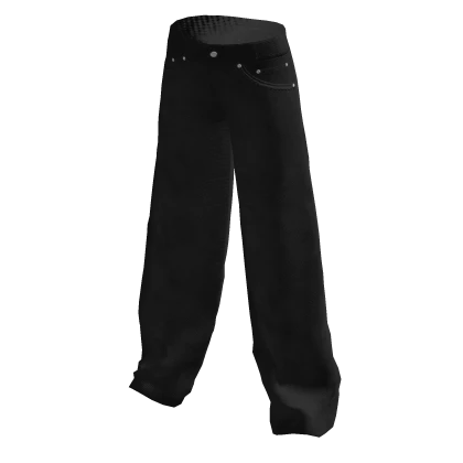Loose Fit Black Jeans
