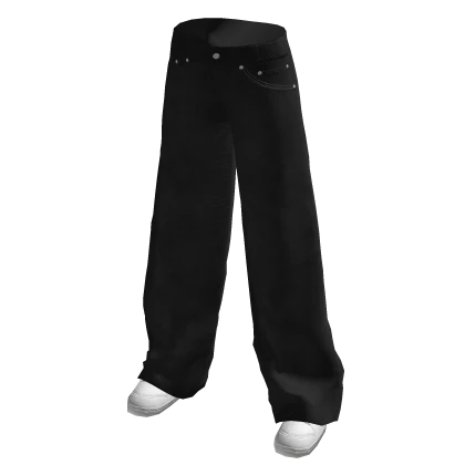 Loose Fit Black Jeans