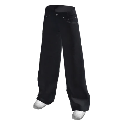 Loose Fit Indigo Jeans