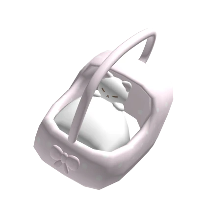 ♡ Cute Cat Carrier ( White & Pink ) holdable