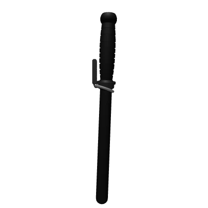 Black Wooden Police Straight Baton
