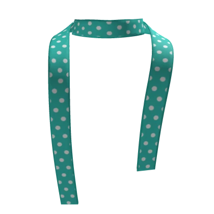 teal polka dot scarf 3.0