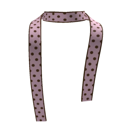 brown and pink polka dot scarf 3.0