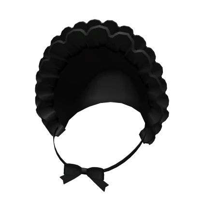 ୨୧: kawaii sweet heart bonnet in black