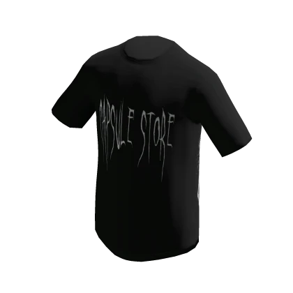 Black Goth Skull Guitar Tee