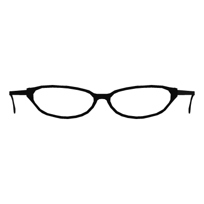 Y2K Office Siren Nerd Glasses in black