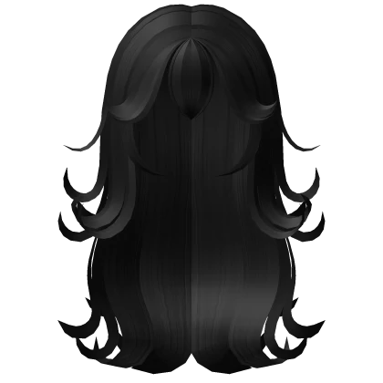 ♡ Black Fluffy Peach Curls