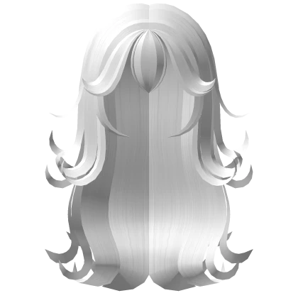 ♡ White Fluffy Peach Curls