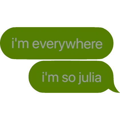 [⏳] i'm everywhere, i'm so julia - brat charli xcx