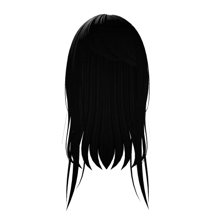 ♡ : black wispy shoujo anime hair