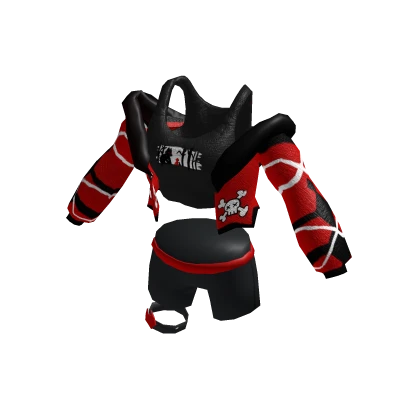 ♡ Halloween Cyberpunk Red Wolf Jacket