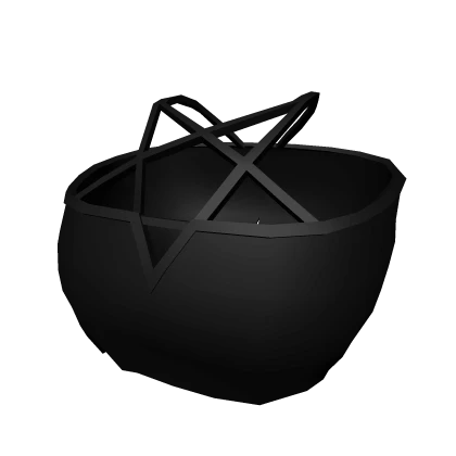 Chibi Doll Torn Pentagram Crop Top Black