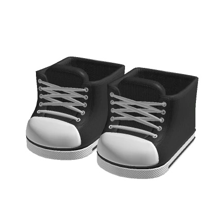 canvas shoes hightop black