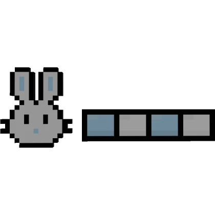 Blue Bunny 8-Bit Health Bar