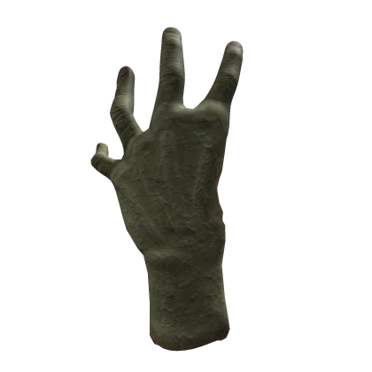 Green crawly zombie hand Halloween prop