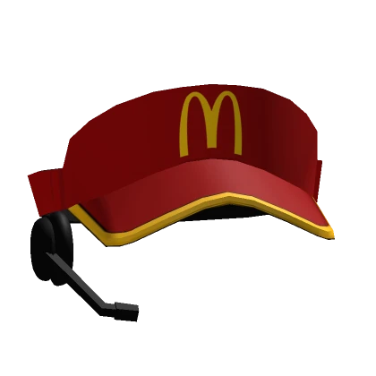 Mc Donalds Fast Food Worker Hat (Red)