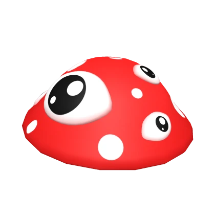 Red Weirdcore Mushroom Cap