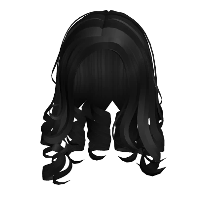 ☆ Long Fabulous Diva Curls Hair | Black 