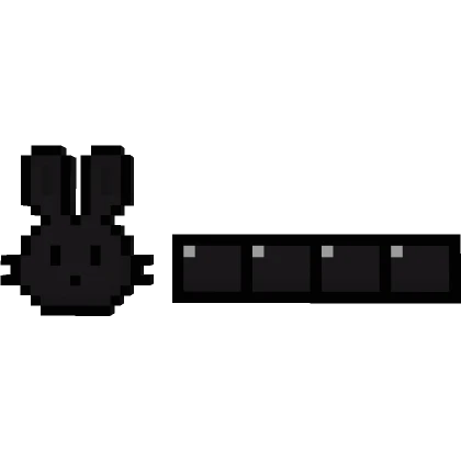 Black bunny 8-Bit Health Bar