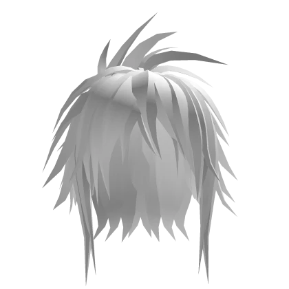 White Spiky Cool Emo Hair