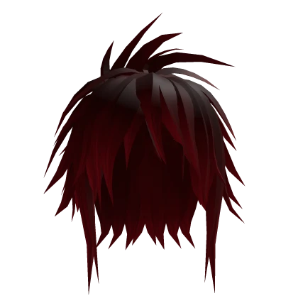Red Spiky Cool Emo Hair