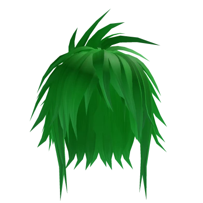Green Spiky Cool Emo Hair