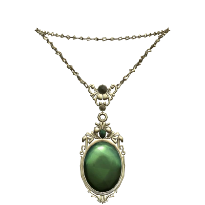 Gold Emerald Victorian Necklace (3.0)