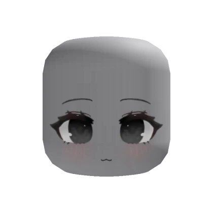 Chibi Anime Cute Cat Face (Black)