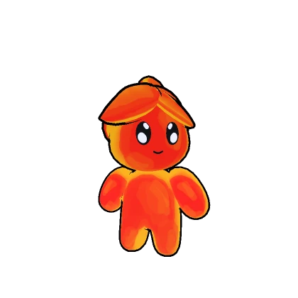 Cute Fire Girl (Neon)