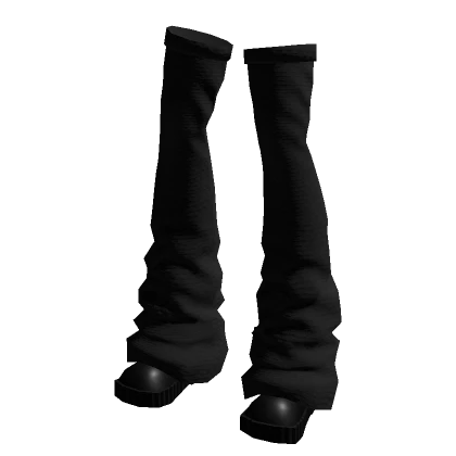 Boots With Leg Warmers - Black