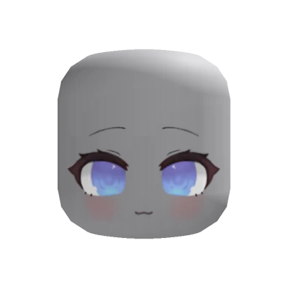 Cute Smug Anime Face (Blue)