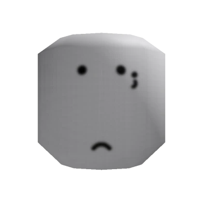 simple low quality anxious face