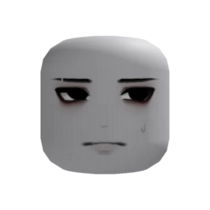 nervous glance male face