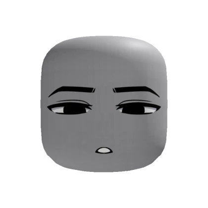 Neutral Boy Expression Face (Recolorable)