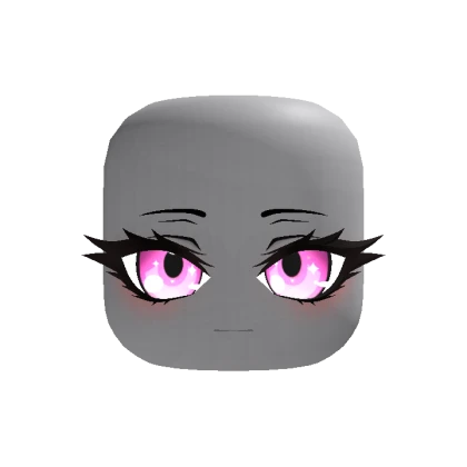 Animated Cute Chibi Face - Pink