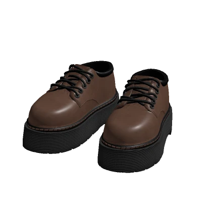 Brown n Black Platform Loafers
