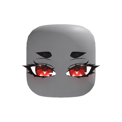 Cute Eyelashes Anime Eyes - Red