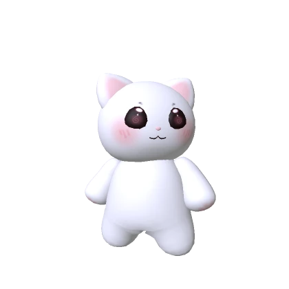 Cute Mini Cat Plushie (White)