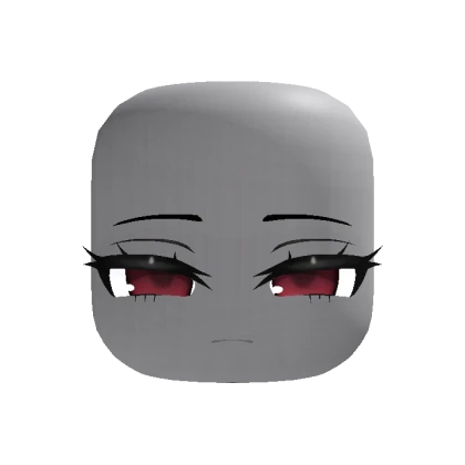 Animated Cute Chibi Tired Sleepy Face - Red